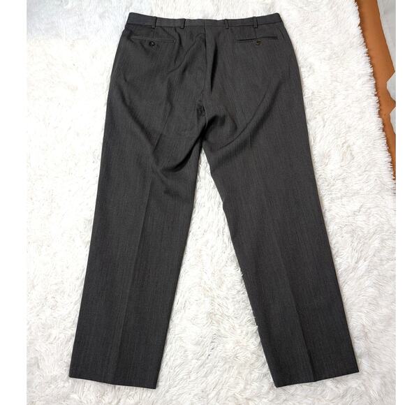 Brooks Brothers 1818 Madison Men’s Dress Pants W40 L32 Gray Wool Blend - Picture 2 of 12
